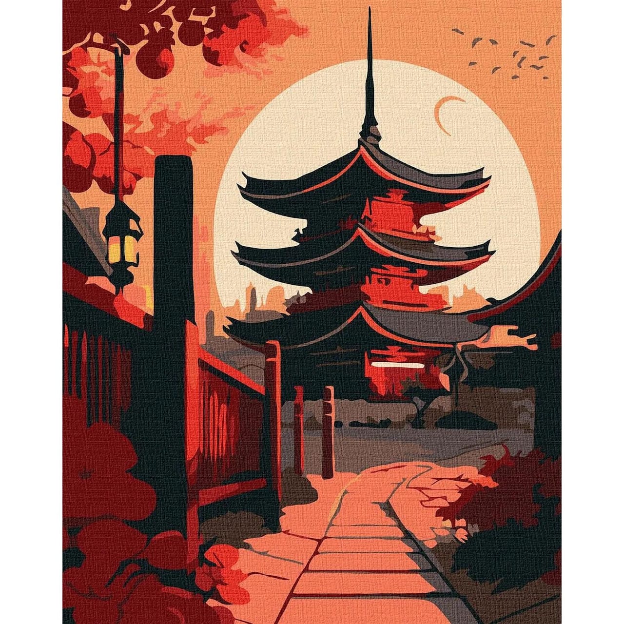 Ideyka Landscape of The East Painting by Numbers Kit